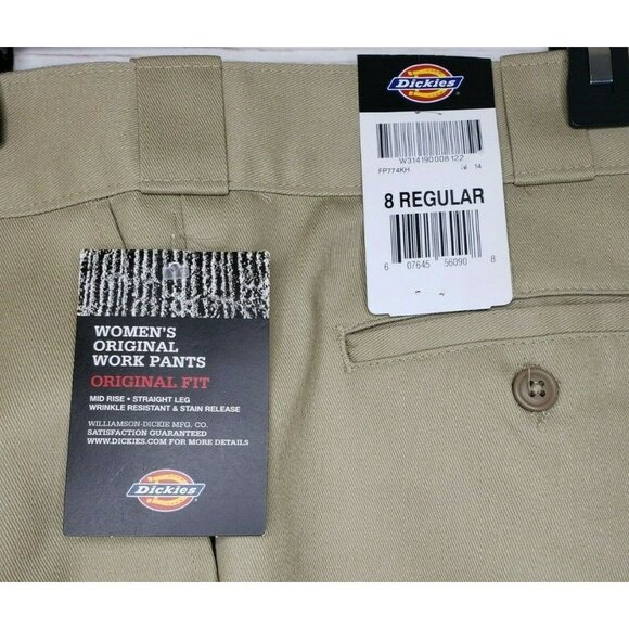 Dickies FP774 Women’s Original Fit 774® Work/Casual Pants – Size 8 Regular - Picture 4 of 12